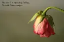 Girl afriad of falling