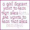 A girl doesn't want to hear..