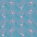 Blue with Pink Hearts