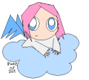 Cute Angel On Cloud