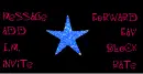 Blue Glitter Star Contact Table