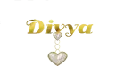 Gold Glitter Heart Charm for Divya