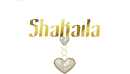 Gold Glitter Heart Charm for Shakaila