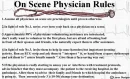 On Scene Physician Rules