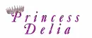 Princess Delia,glitter text