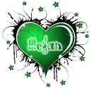 megan green animated heart