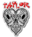 taylor glitter skulls