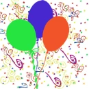 birthday confetti balloons