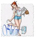 Shian Computer Chick Tag
