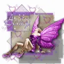 Ashley Purple Fairy Tag