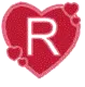 HEART WITH R