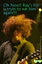 Ray is being eaten by his 'Fro