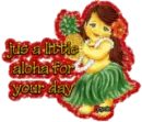 HAWAII GIRL SENDING GREETINGS