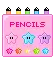 Rainbow pencils