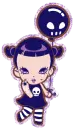 Goth Girl With Balloon