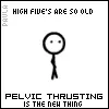 stick figure thrust