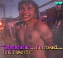 Frank likes to be naked