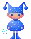 cute little person in blue