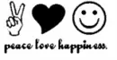 Peace Love Happiness