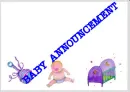 BABY ANNOUNCEMENT