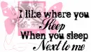 sleep next to me