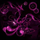 purple glitter