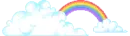 rainbow from a cloud