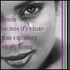 Sad smile