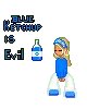 blue ketchup? eew