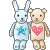 bunny and bear are best friends