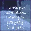 I wrote..