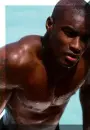 fine man swimming
