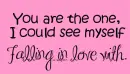 falling in love with