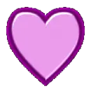 purple , red heart