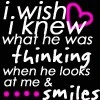 why he smiles....