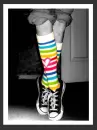 stripy socks = happy feet