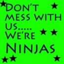 don't mess with ninjas