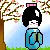 tiny kokeshi princess