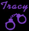 Tracy with cuffs
