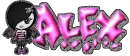 alex pink gothic girl