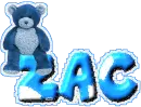 zac blue teddy bear