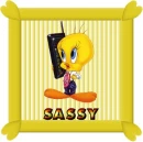 Tweety on the cell phone by request, Sassy