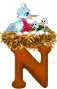 Alphabet Letter N (nest) for Susan's name :) 