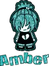 Amber - Blue/Green Girl