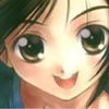 green eyed anime girl