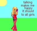 talking