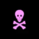 Pink Skull Background
