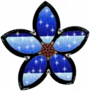 Starry Flower Blue