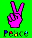 Flashing Peace Sign