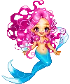 Chibi Blue & Pink Mermaid